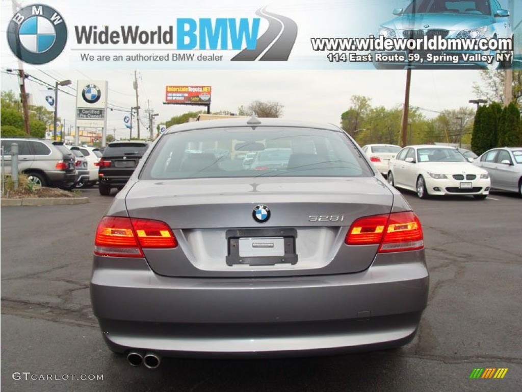 2009 3 Series 328xi Coupe - Space Grey Metallic / Black photo #5