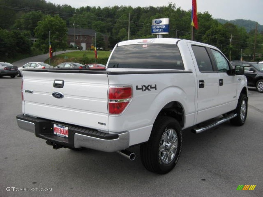 2011 F150 XLT SuperCrew 4x4 - Oxford White / Steel Gray photo #6