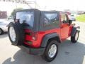 2011 Flame Red Jeep Wrangler Sport S 4x4  photo #5