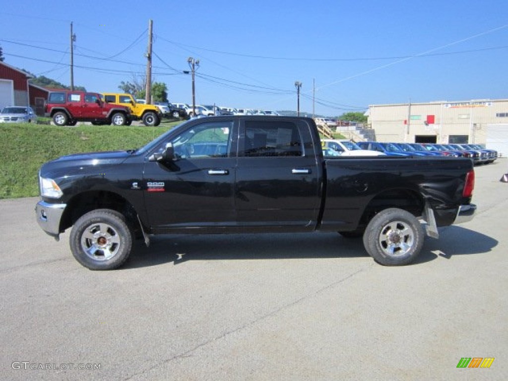 2010 Ram 2500 Big Horn Edition Crew Cab 4x4 - Brilliant Black Crystal Pearl / Dark Slate/Medium Graystone photo #2