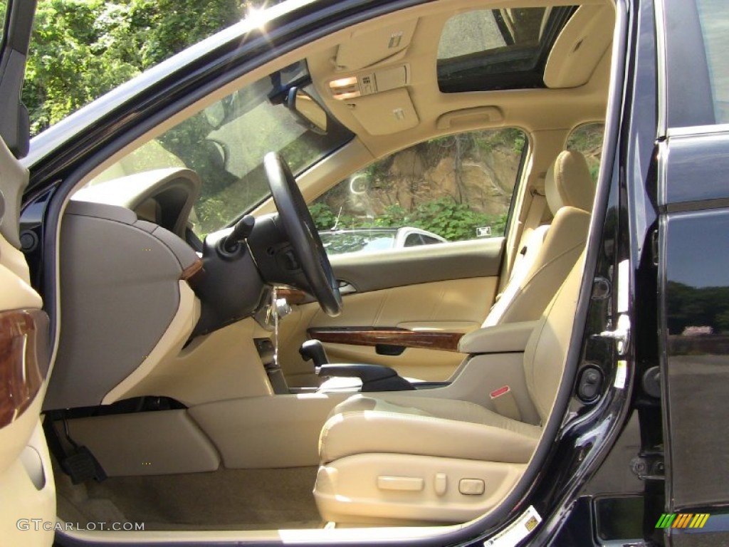 2008 Accord EX-L V6 Sedan - Nighthawk Black Pearl / Ivory photo #8