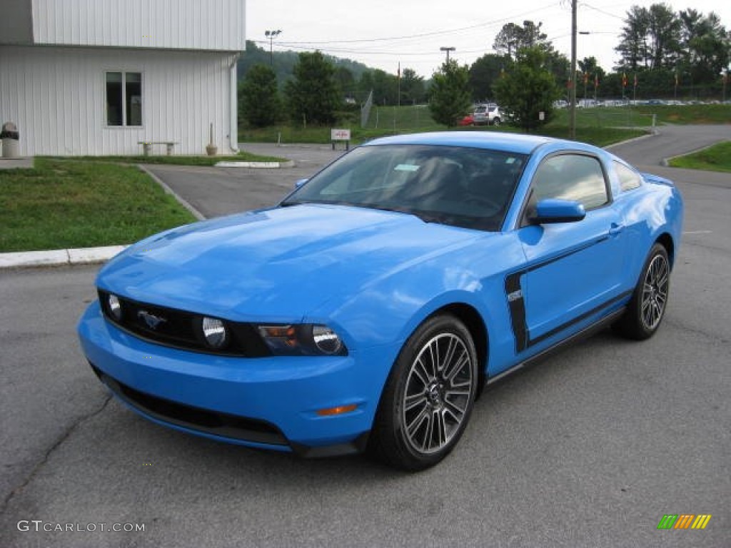 Grabber Blue 2012 Ford Mustang GT Premium Coupe Exterior Photo #51571864