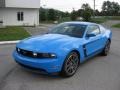 2012 Grabber Blue Ford Mustang GT Premium Coupe  photo #2