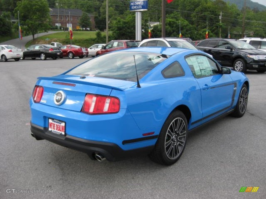 2012 Mustang GT Premium Coupe - Grabber Blue / Charcoal Black photo #6