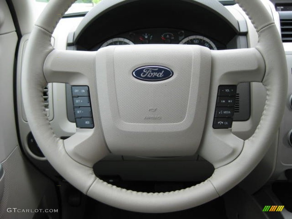 2012 Ford Escape XLT Stone Steering Wheel Photo #51572530