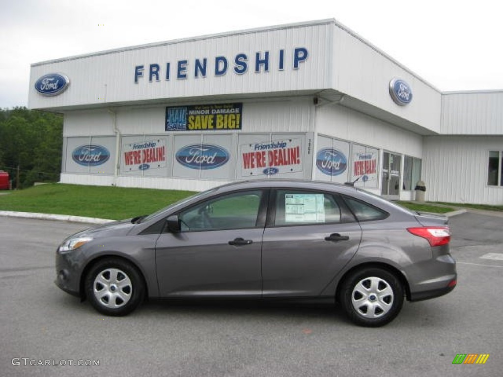 2012 Focus S Sedan - Sterling Grey Metallic / Charcoal Black photo #1