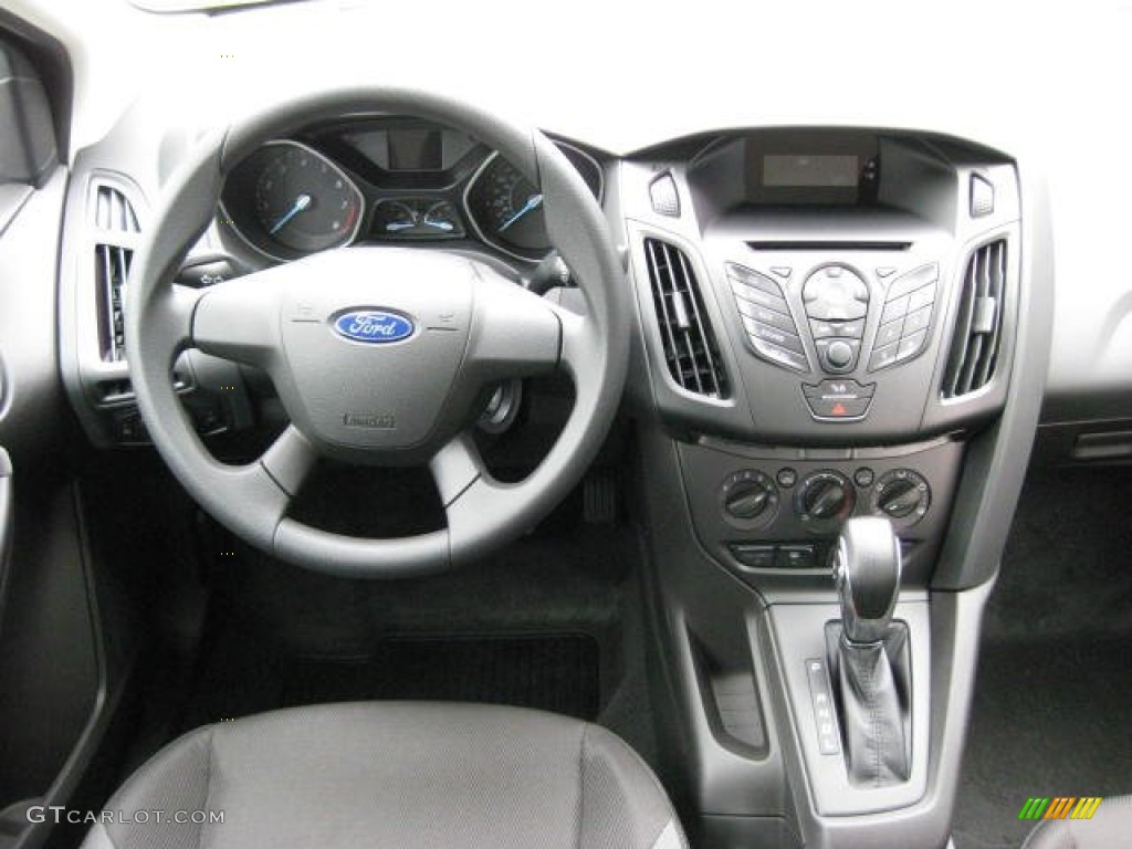 2012 Ford Focus S Sedan Charcoal Black Dashboard Photo #51572887