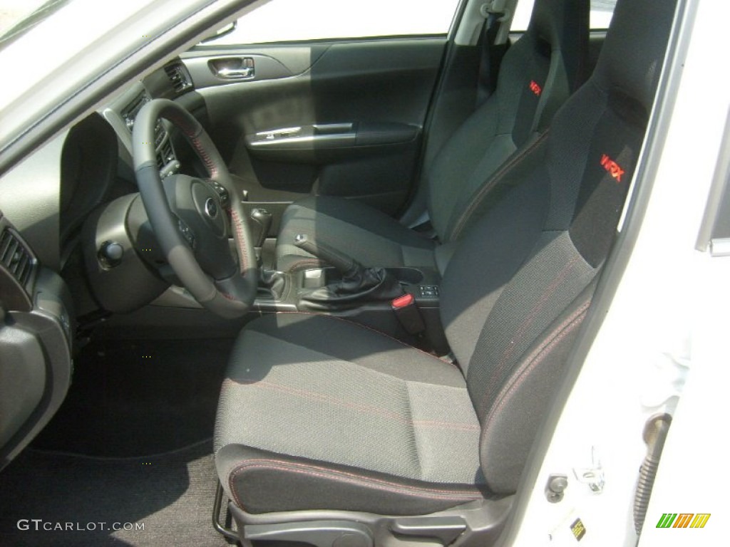 2011 Impreza WRX Sedan - Satin White Pearl / Carbon Black photo #9