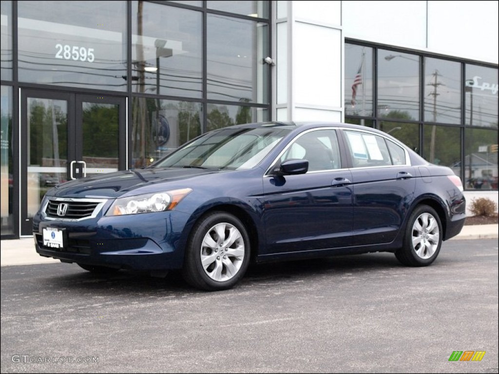 2009 Accord EX-L Sedan - Royal Blue Pearl / Gray photo #1