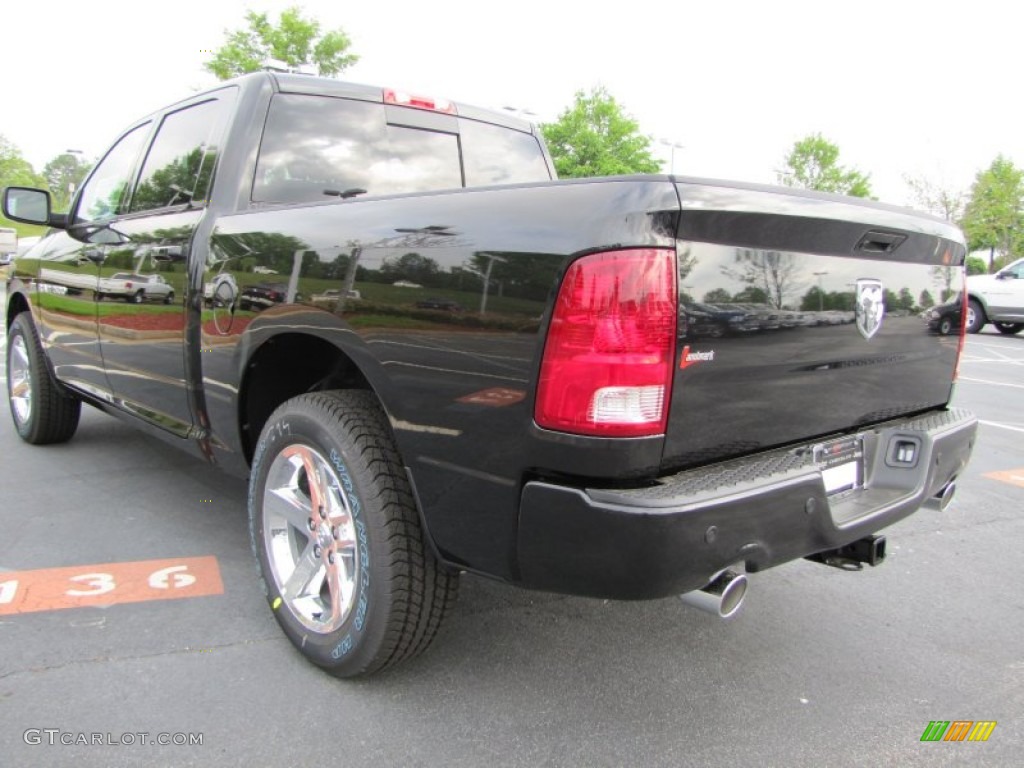 2011 Ram 1500 Sport Crew Cab - Brilliant Black Crystal Pearl / Dark Slate Gray photo #2