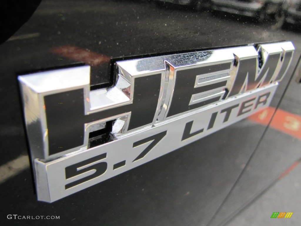 2011 Ram 1500 Sport Crew Cab - Brilliant Black Crystal Pearl / Dark Slate Gray photo #6