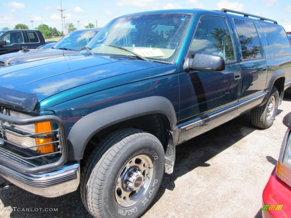 1999 Suburban K2500 SLT 4x4 - Emerald Green Metallic / Neutral photo #1