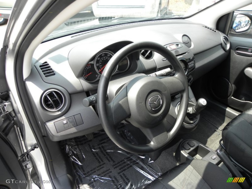 Black Interior 2011 Mazda MAZDA2 Sport Photo #51579088