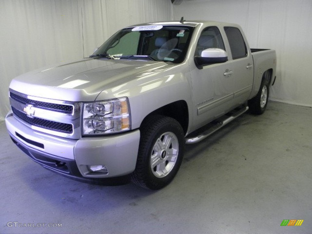 2009 Silverado 1500 LT Z71 Crew Cab 4x4 - Silver Birch Metallic / Light Titanium photo #3