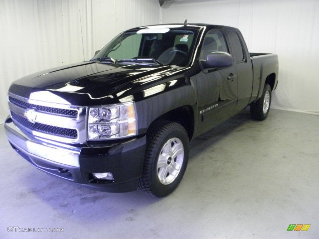 2008 Silverado 1500 Z71 Extended Cab - Black / Ebony photo #3