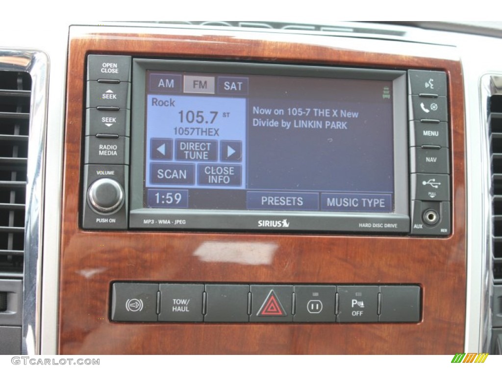 2011 Dodge Ram 3500 HD Laramie Mega Cab 4x4 Dually Controls Photo #51584506