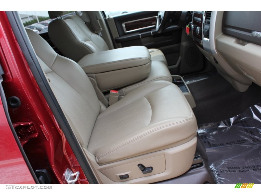 Light Pebble Beige/Bark Brown Interior 2011 Dodge Ram 3500 HD Laramie Mega Cab 4x4 Dually Photo #51584578
