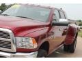 2011 Deep Cherry Red Crystal Pearl Dodge Ram 3500 HD Laramie Mega Cab 4x4 Dually  photo #31