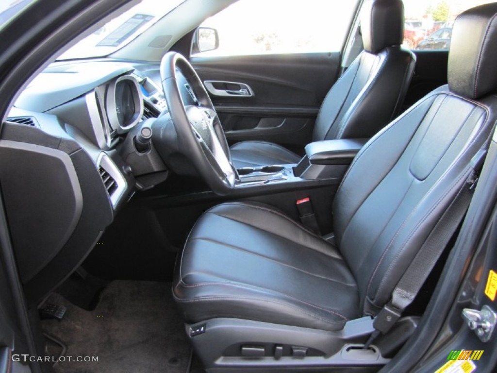 Jet Black Interior 2011 Chevrolet Equinox LTZ AWD Photo #51584953