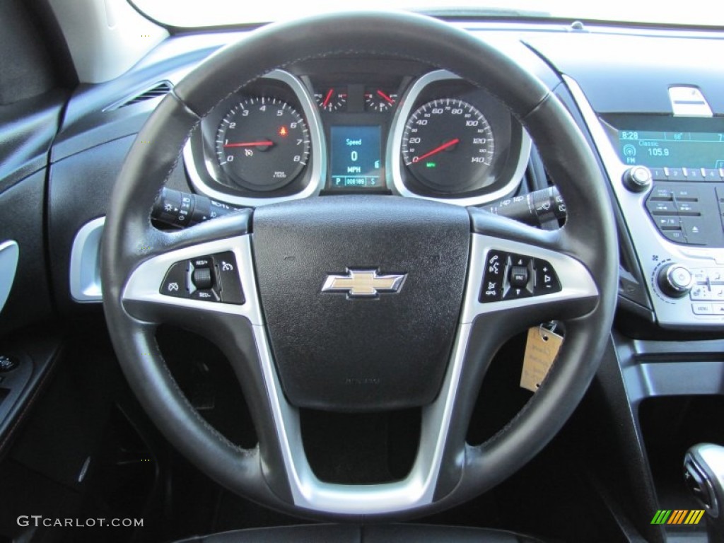 2011 Chevrolet Equinox LTZ AWD Jet Black Steering Wheel Photo #51584995