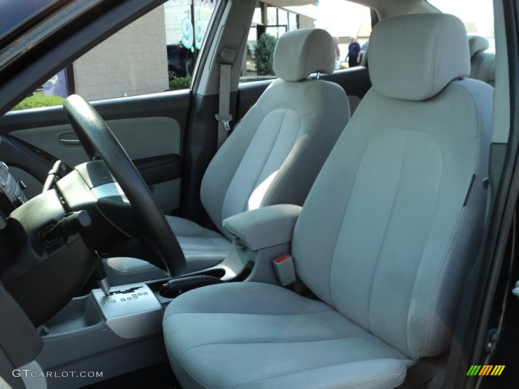 2008 Elantra GLS Sedan - Black Pearl / Gray photo #21