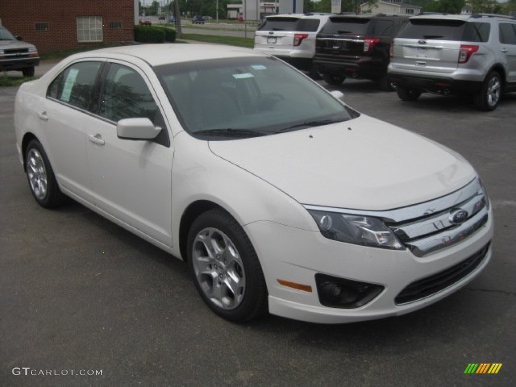 2012 Fusion SEL V6 - White Platinum Tri-Coat / Charcoal Black photo #1