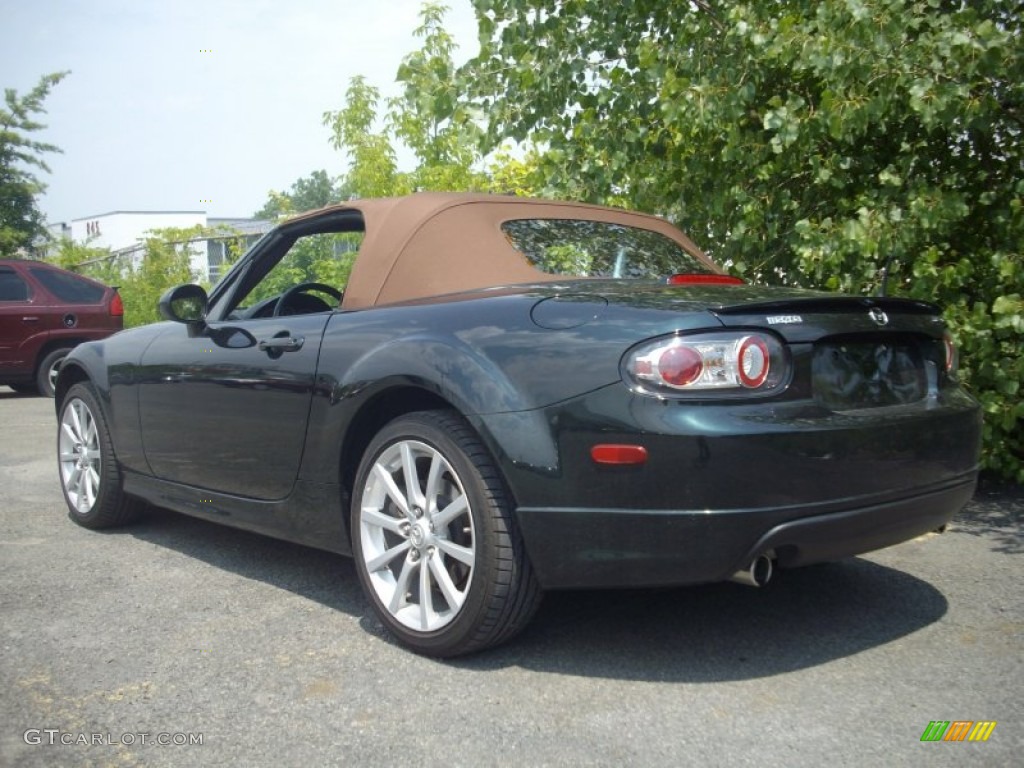 2008 MX-5 Miata Grand Touring Roadster - Highland Green / Saddle Brown photo #3