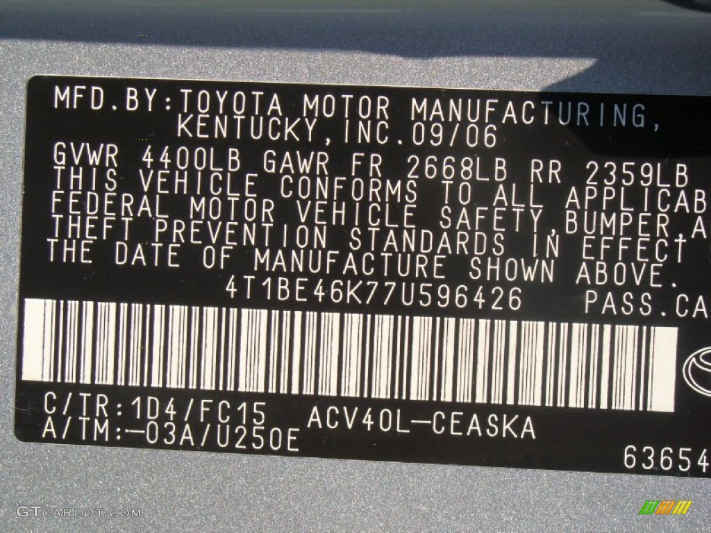 2007 Camry SE - Black / Dark Charcoal photo #31