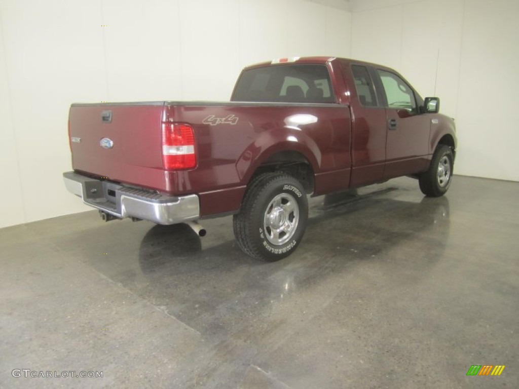 2006 F150 XLT SuperCab 4x4 - Dark Toreador Red Metallic / Medium Flint photo #9