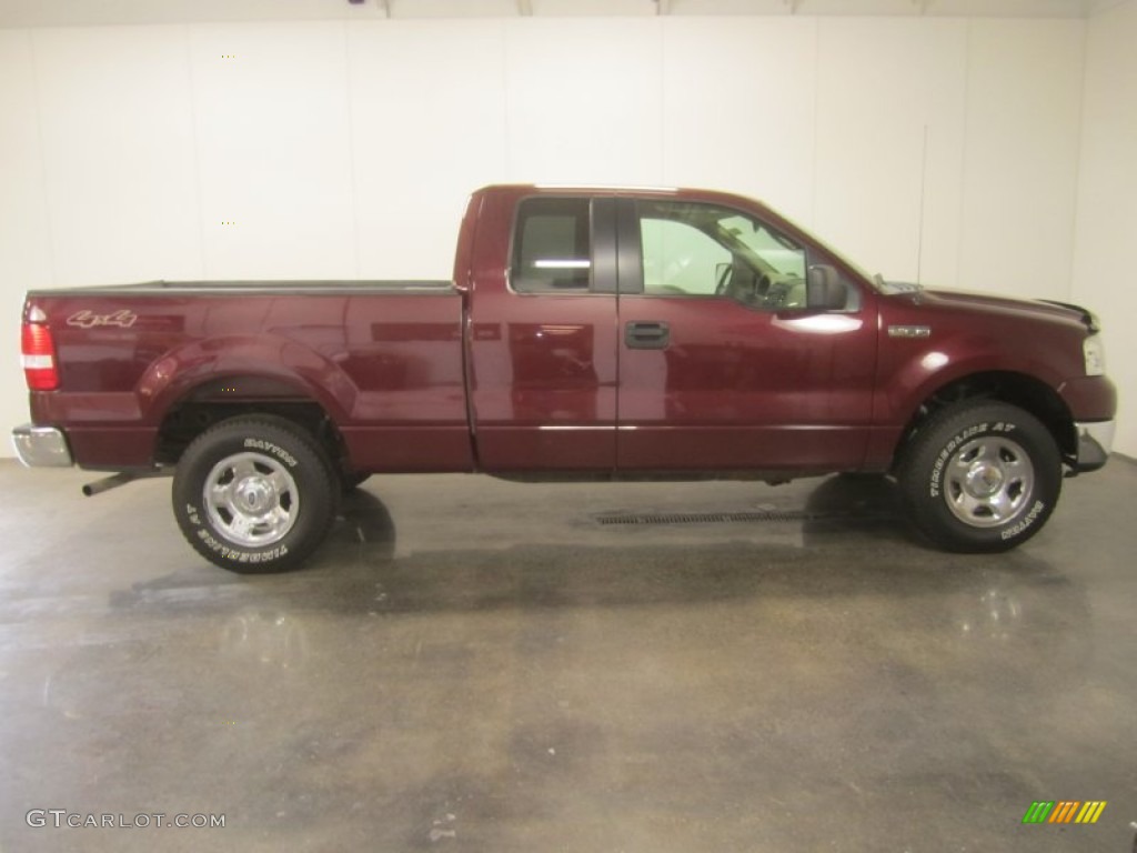 2006 F150 XLT SuperCab 4x4 - Dark Toreador Red Metallic / Medium Flint photo #11