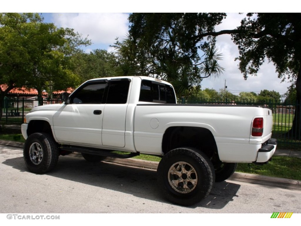 2001 Ram 1500 SLT Club Cab 4x4 - Bright White / Agate photo #5