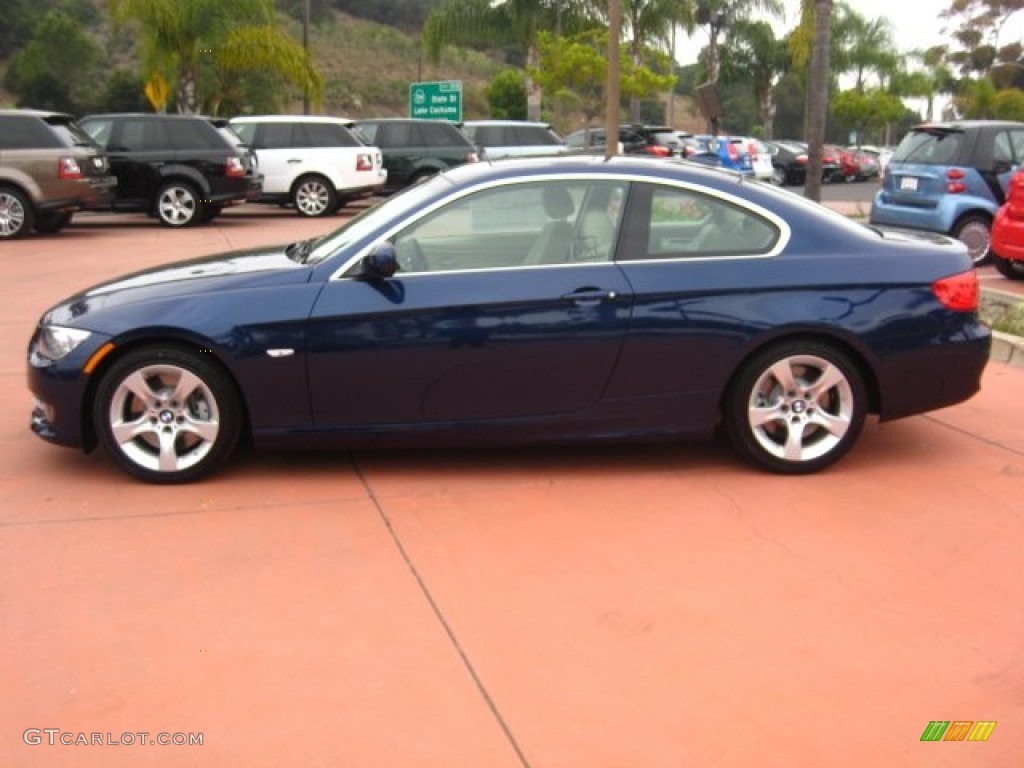 2011 3 Series 335i Coupe - Deep Sea Blue Metallic / Cream Beige photo #2