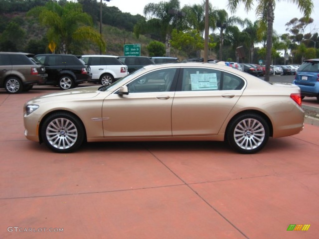 Milano Beige Metallic 2012 BMW 7 Series 750i Sedan Exterior Photo #51589372
