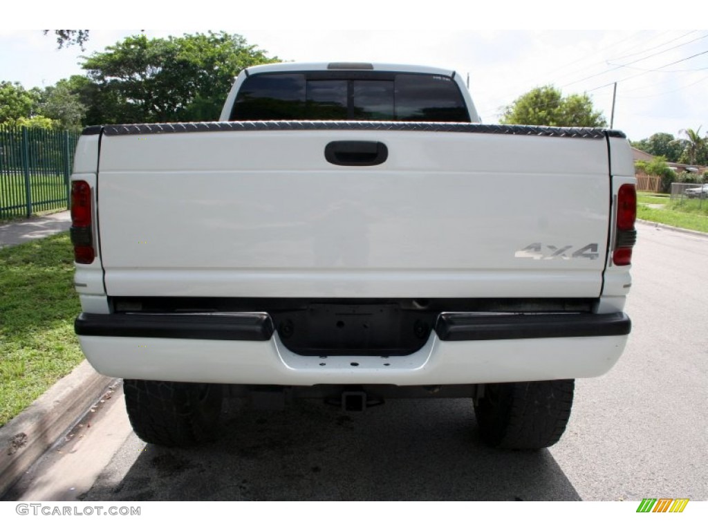 2001 Ram 1500 SLT Club Cab 4x4 - Bright White / Agate photo #16