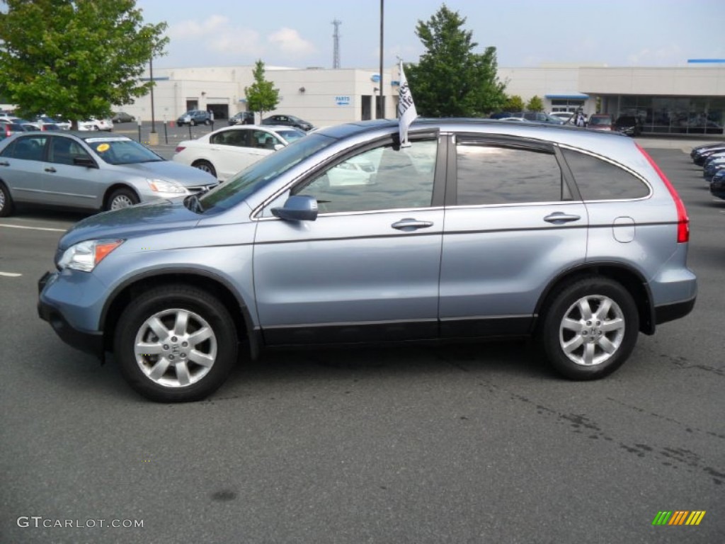 2008 CR-V EX-L - Glacier Blue Metallic / Gray photo #2