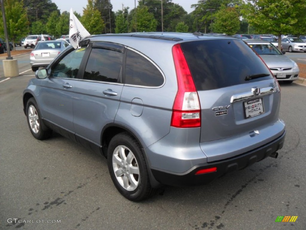 2008 CR-V EX-L - Glacier Blue Metallic / Gray photo #3