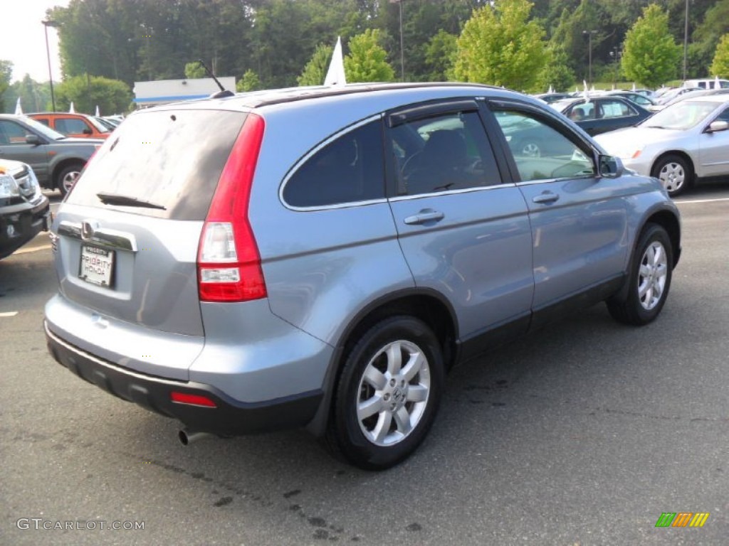 2008 CR-V EX-L - Glacier Blue Metallic / Gray photo #5