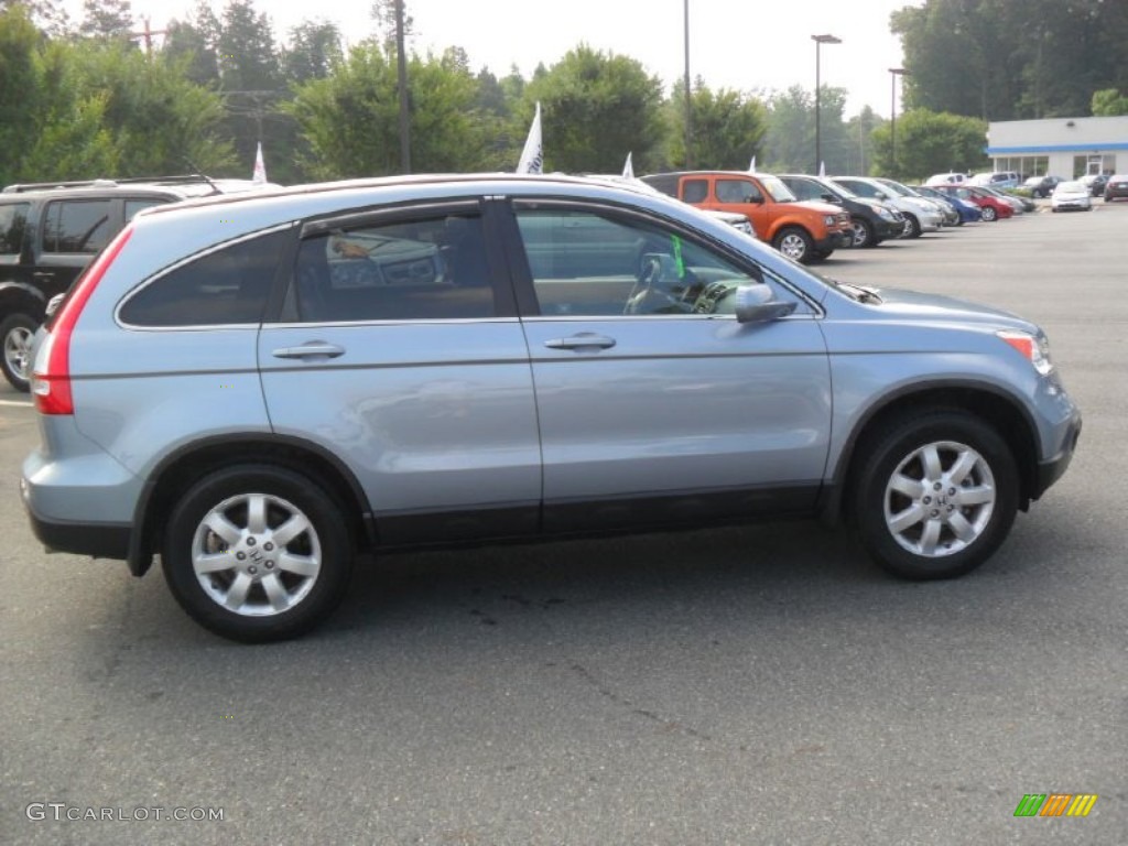 2008 CR-V EX-L - Glacier Blue Metallic / Gray photo #6
