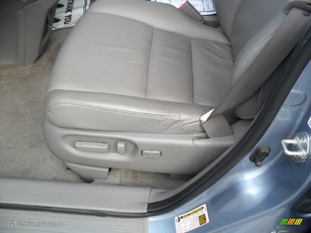 2008 CR-V EX-L - Glacier Blue Metallic / Gray photo #10