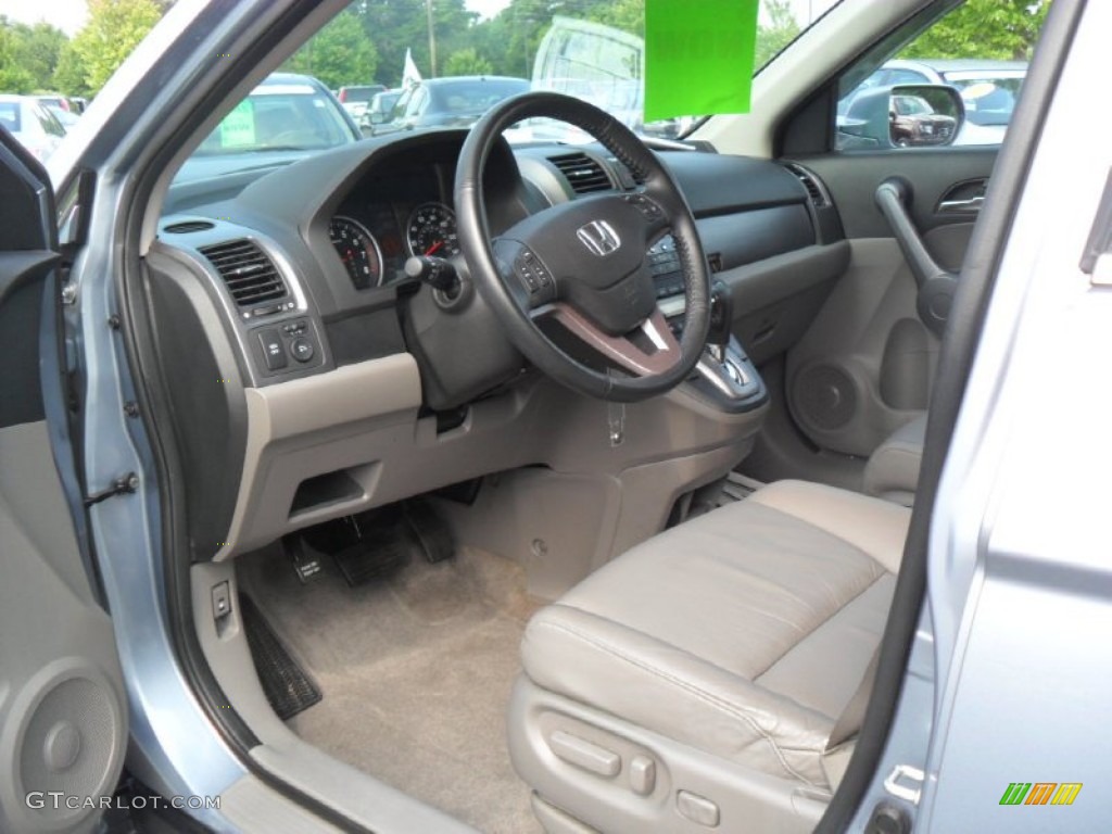 2008 CR-V EX-L - Glacier Blue Metallic / Gray photo #27