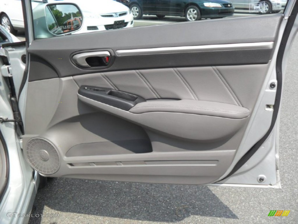 2009 Civic EX-L Sedan - Alabaster Silver Metallic / Gray photo #22