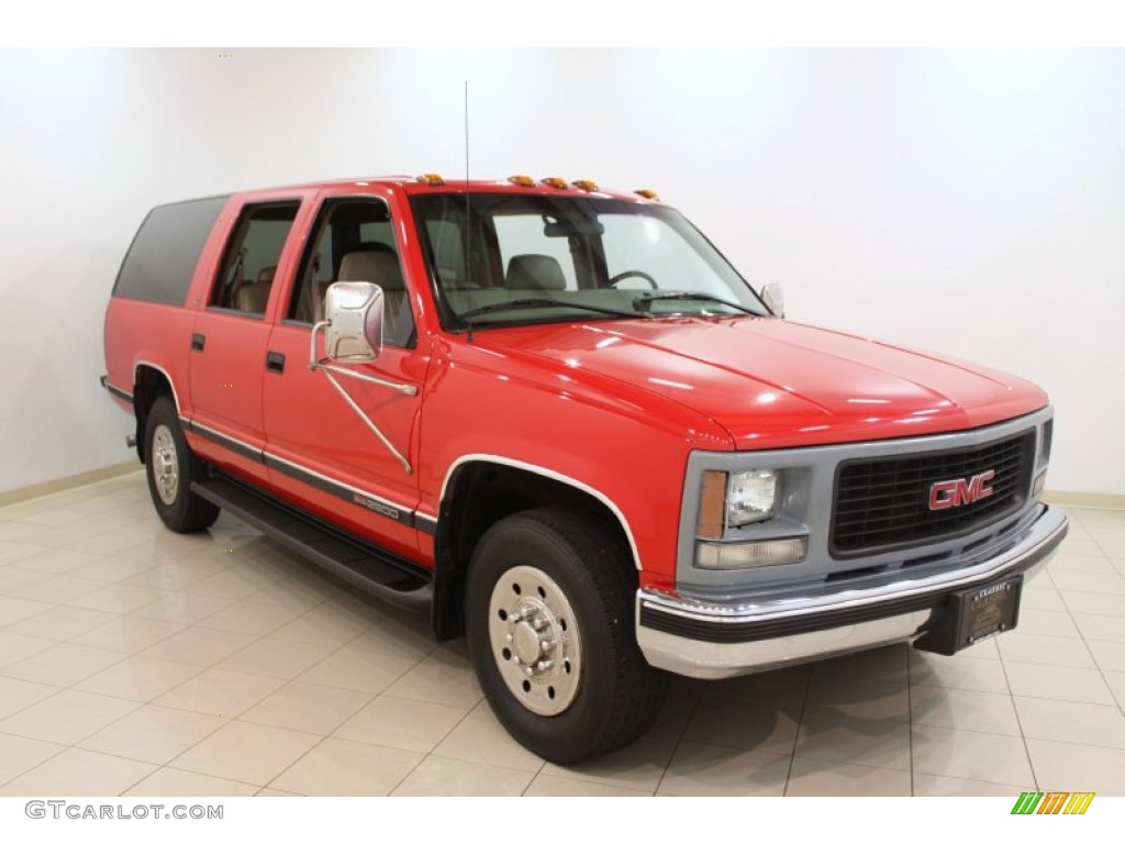 1999 Suburban K2500 SLT 4x4 - Fire Red / Neutral photo #1