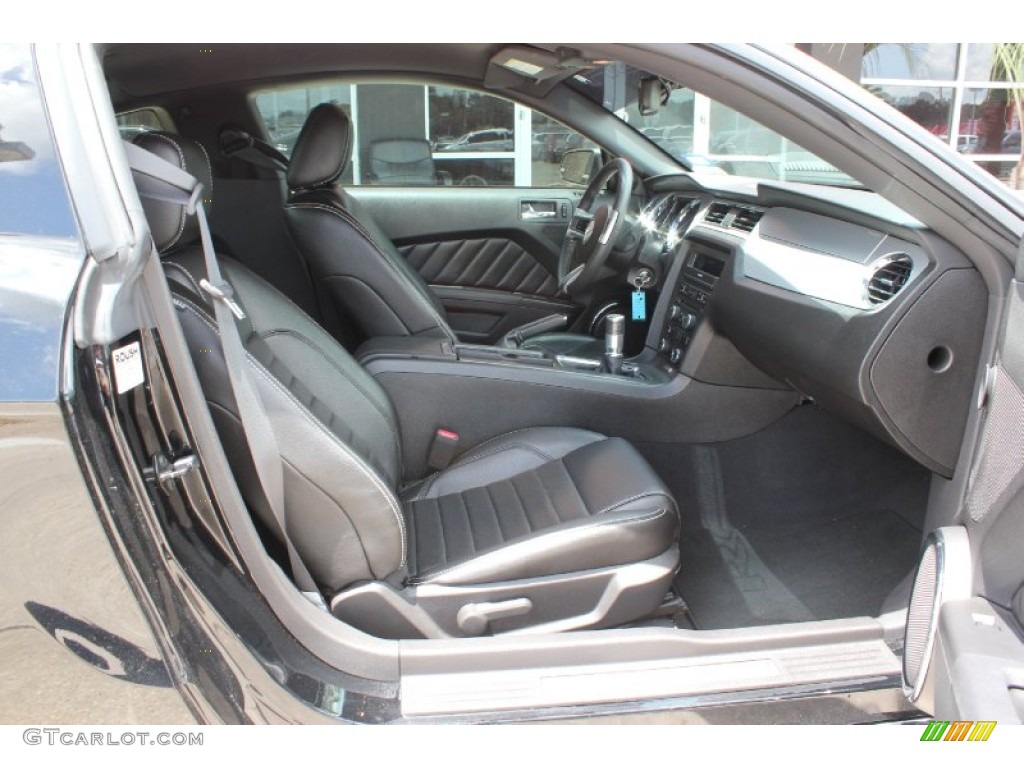 Charcoal Black Interior 2010 Ford Mustang Roush Stage 1 Coupe Photo #51593239