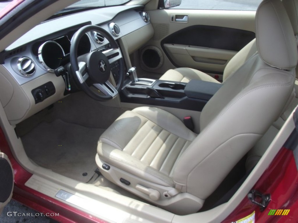 Medium Parchment Interior 2007 Ford Mustang GT Premium Coupe Photo #51594865