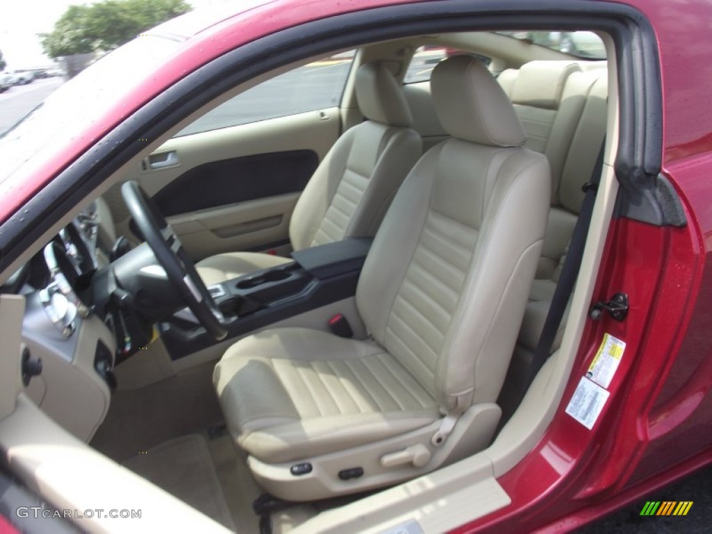 Medium Parchment Interior 2007 Ford Mustang GT Premium Coupe Photo #51594895