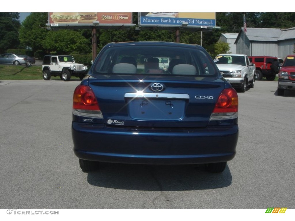 2003 ECHO Sedan - Indigo Ink Blue / Shadow Gray photo #5