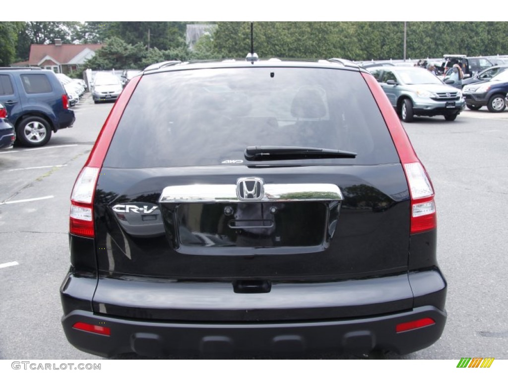 2009 CR-V EX-L 4WD - Crystal Black Pearl / Black photo #7