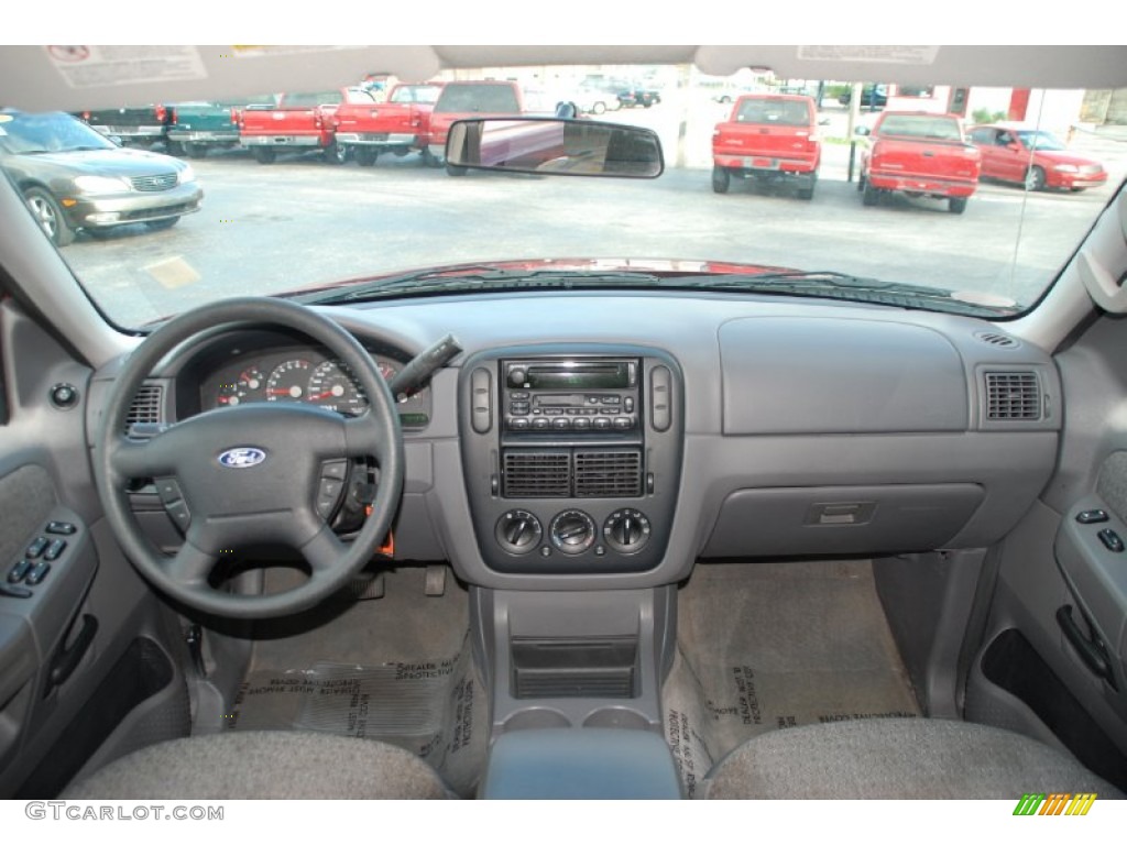 2003 Ford Explorer XLS Graphite Grey Dashboard Photo #51597775