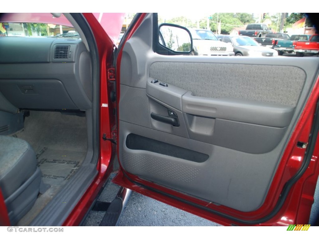2003 Ford Explorer XLS Graphite Grey Door Panel Photo #51597958