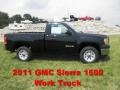 2011 Onyx Black GMC Sierra 1500 Regular Cab  photo #1